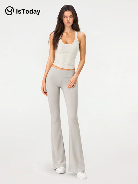 ISTODAY DAY03 Women's Flared Knit Yoga Pants