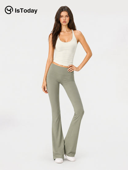 ISTODAY DAY03 Women's Flared Knit Yoga Pants