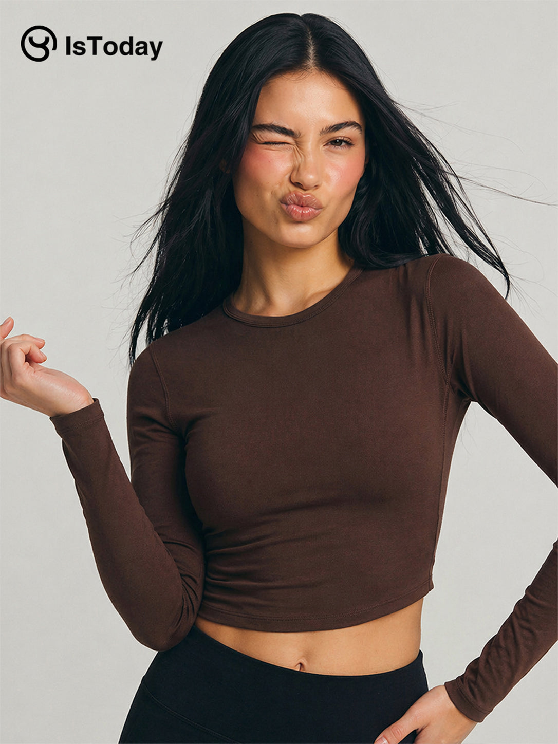 ISTODAY DAY06 Cationic Sun-Protective Drawstring Waist Top