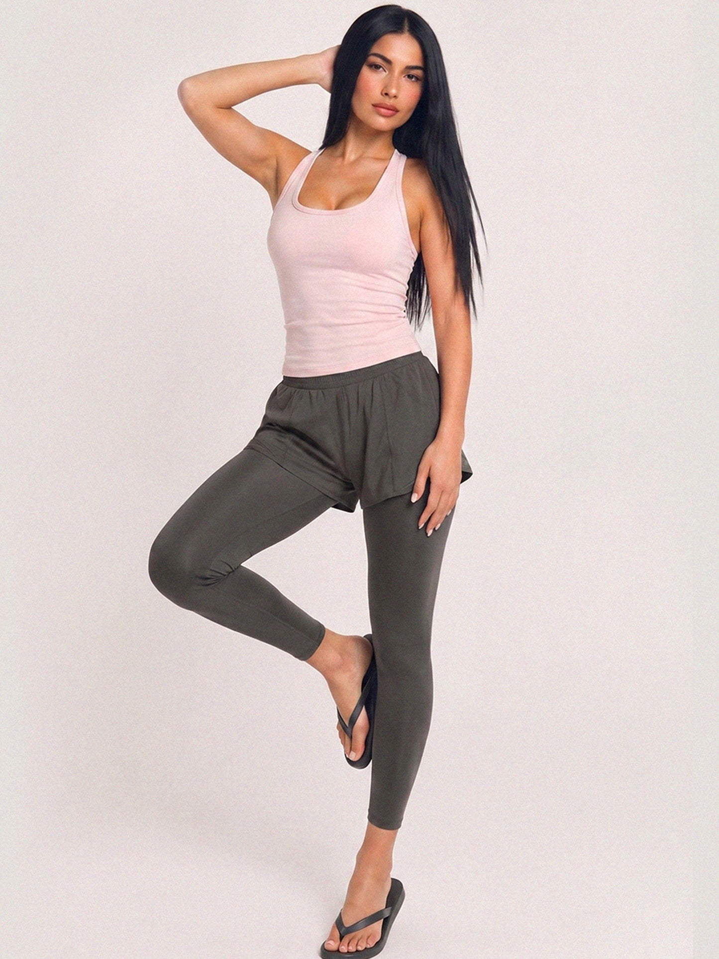 ISTODAY DAY01 Women's Two-in-One Sports Knit