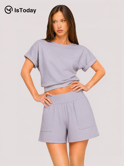 ISTODAY DAY08 Cloud soft Women's High-Waisted Shorts