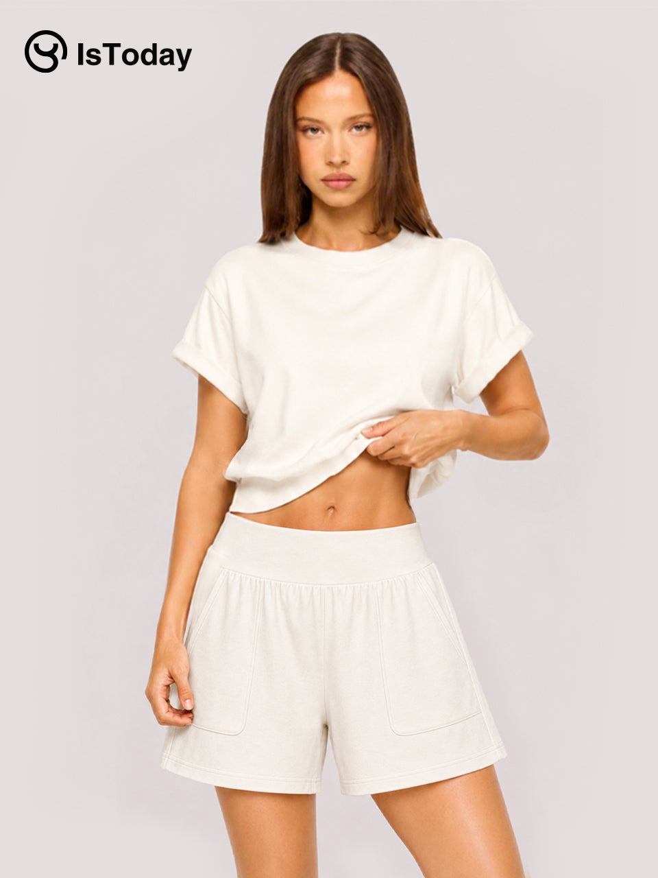 ISTODAY DAY08 CloudsoftWomen's High-Waisted
Shorts