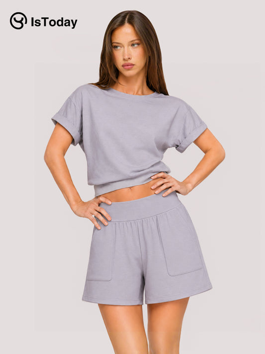 ISTODAY DAY08 CloudsoftWomen's High-Waisted
Shorts